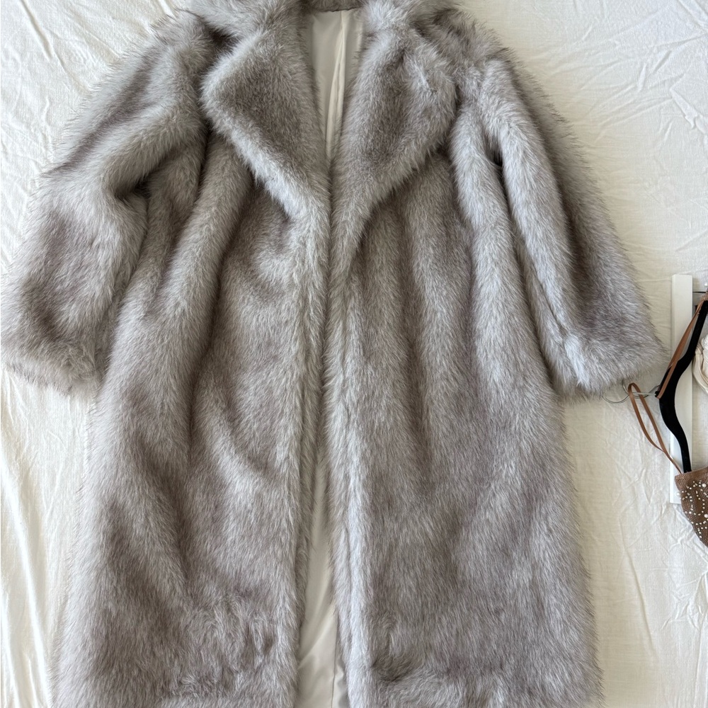 Faux fur coat